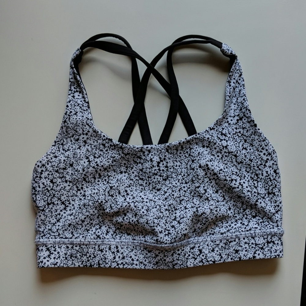 Lululemon Energy black and white bra